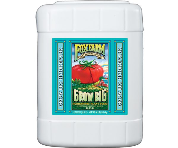 Fx14013 1 - foxfarm grow big hydro® liquid concentrate, 5 gal