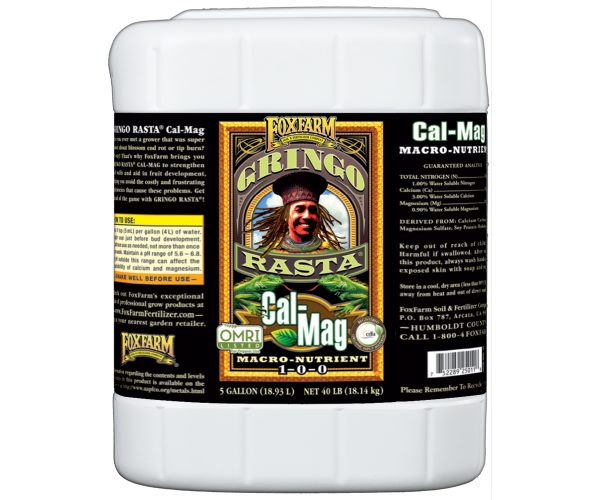 Fx14296 1 - foxfarm gringo rasta® cal-mag liquid, 5 gal