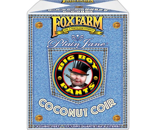 Foxfarm plain jane big boy pants coconut coir, 3. 0 cu ft