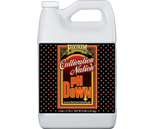Foxfarm cultivation nation® ph down, 1 gal, case of 4