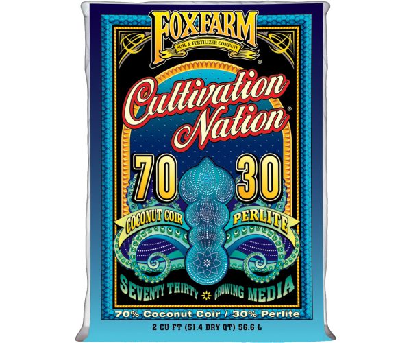 Cultivation nation 70/30 coconut coir & perlite, 2 cu ft
