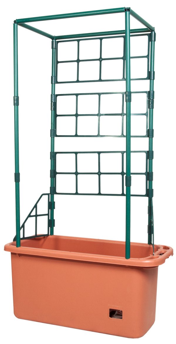 Tomato trellis garden on wheels