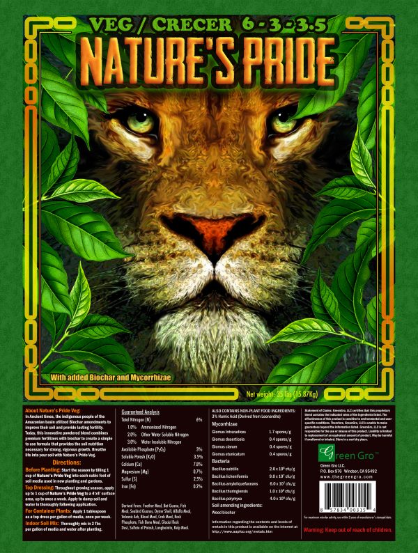 Pride lands veg fertilizer, 35 lbs