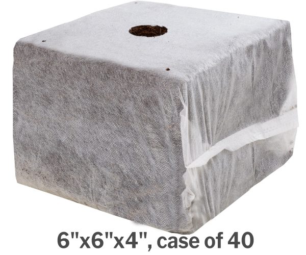 Gmgp664 1 - grow! T commercial coco, rapidrize block 6"x6"x4", case of 40