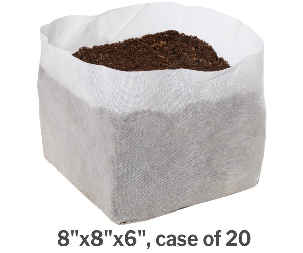 Gmgp886 1 - grow! T commercial coco, rapidrize block 8"x8"x6", case of 20