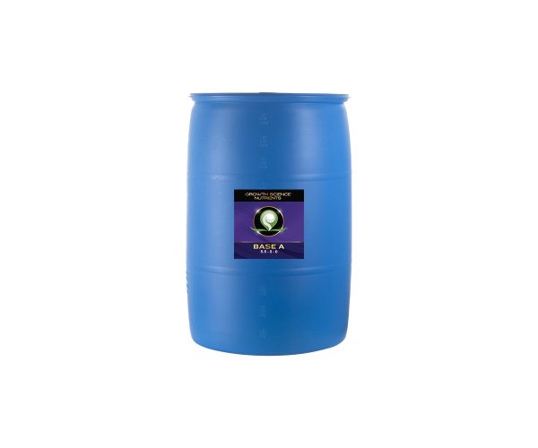 Growth science nutrients base a, 55 gal drum