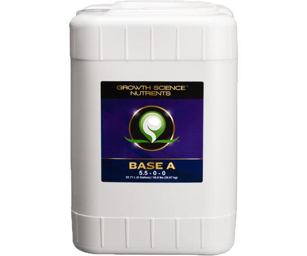 Growth science nutrients base a, 6 gal