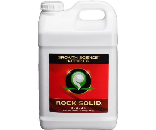 Growth science nutrients rock solid, 2. 5 gal