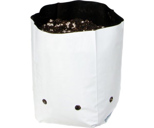 Hydrofarm black & white grow bag, 1/2 gal (34 packs of 30)