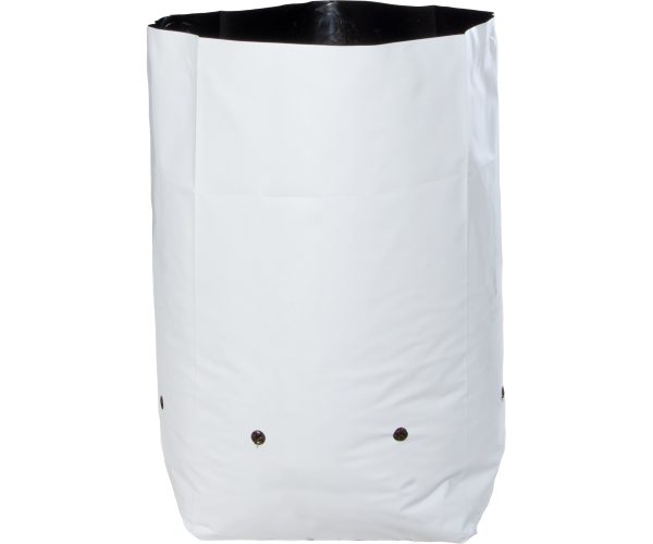 Hydrofarm black & white grow bag, 3 gal (20 packs of 25)