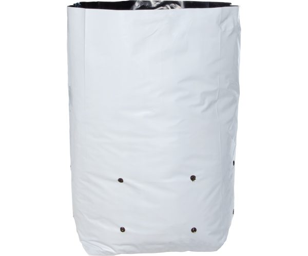 Hydrofarm black & white grow bag, 7 gal (16 packs of 25)