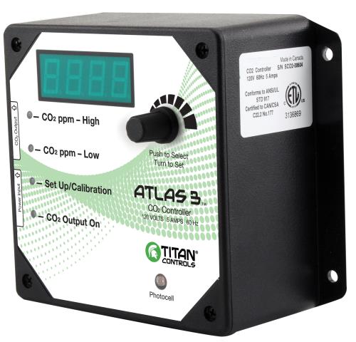 Hgc702608 01 - titan controls atlas 3 - day/night co2 monitor/controller