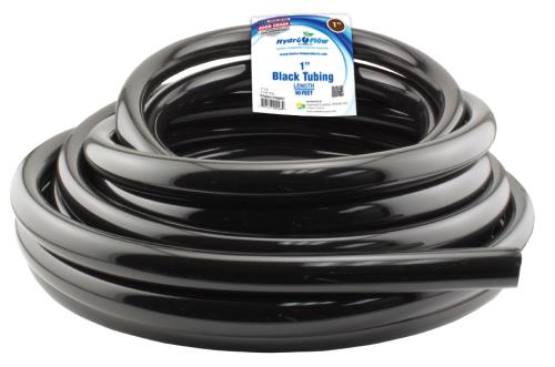 Hgc708251 01 - hydro flow vinyl tubing black 1 in id - 1. 25 in od 50 ft roll