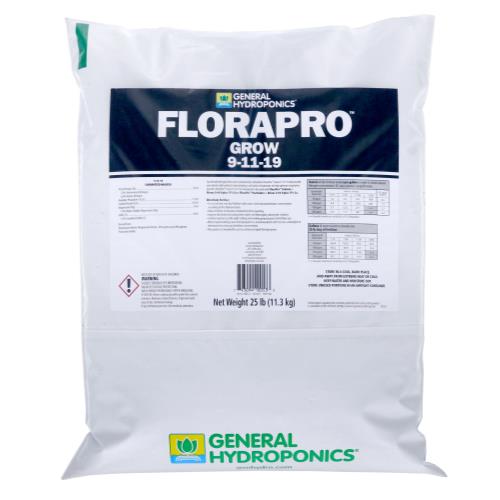 Hgc718006 01 - general hydroponics florapro grow soluble 25 lb bag (80/plt)