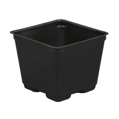 Hgc724034 01 - gro pro square plastic pot black 4 in (880/cs)