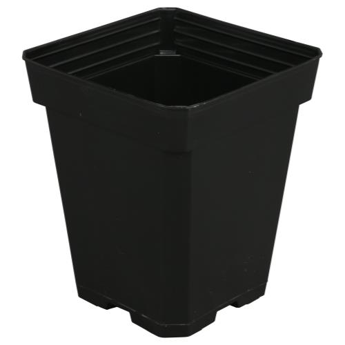 Hgc724140 01 - gro pro black plastic pot 5 in x 5 in x 6. 5 in