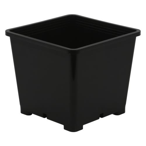 Hgc724660 01 - gro pro premium black square pot 8 in x 8 in 7. 5 in (100/cs)