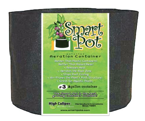 Hgc724708 01 - smart pot black 3 gallon (50/cs)