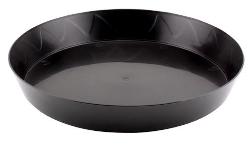 Hgc724936 01 - gro pro heavy duty black saucer - 12 in (50/cs)