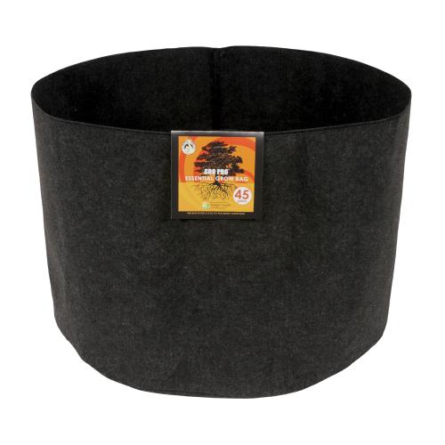 Hgc725070 01 - gro pro essential round fabric pot - black 45 gallon (25/cs)