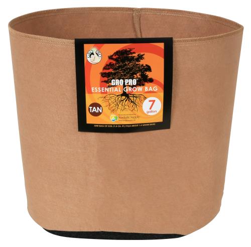 Hgc725098 01 - gro pro essential round fabric pot - tan 7 gallon (84/cs)