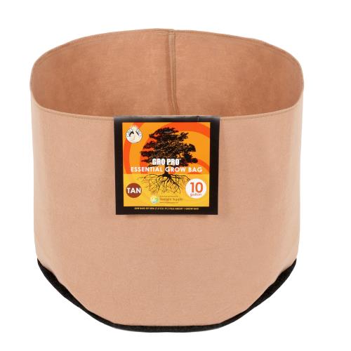 Hgc725100 01 - gro pro essential round fabric pot - tan 10 gallon (60/cs)