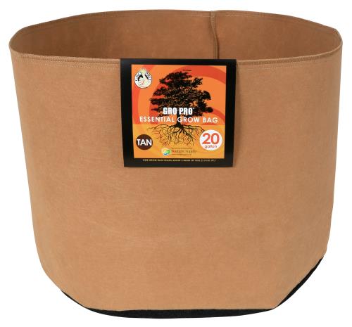 Hgc725104 01 - gro pro essential round fabric pot - tan 20 gallon (42/cs)