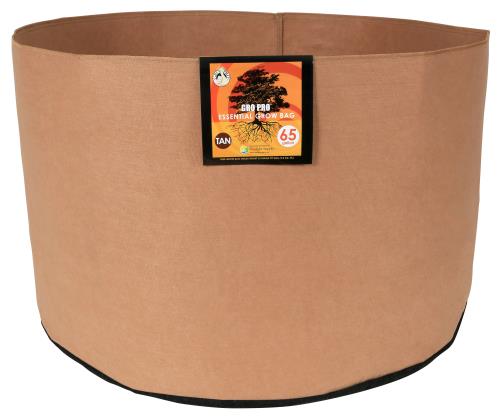 Hgc725110 01 - gro pro essential round fabric pot - tan 65 gallon (20/cs)