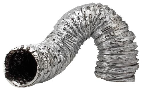 Hgc736991 01 - ideal-air supreme silver / black ducting 6 in x 25 ft