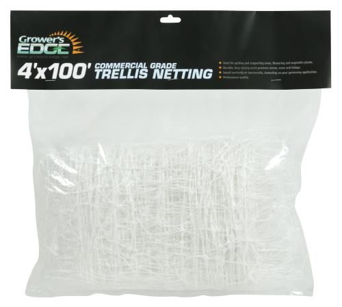 Hgc740198 01 - grower's edge commercial grade trellis netting 4 ft x 100 ft (15/cs)