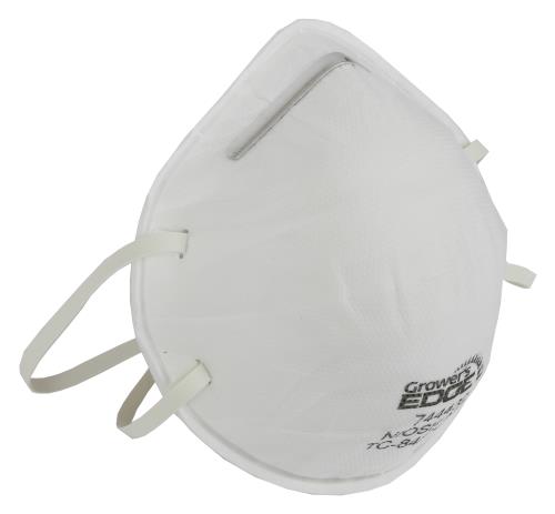 Hgc744432 01 - grower's edge clean room conical particulate respirator mask (20/cs)