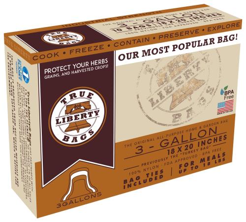 Hgc744508 01 - true liberty 3 gallon bags 18 in x 20 in (10/pack)