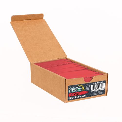 Hgc801005 01 - grower's edge plant stake labels red - 1000/box