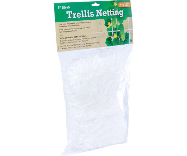 Hgn1004 1 - trellis netting 6" mesh, non-woven, 4' x 100'