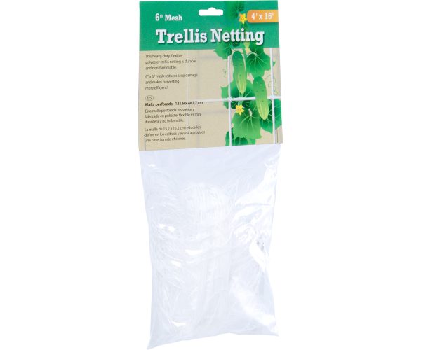 Trellis netting 6" mesh, non-woven, 4' x 16'