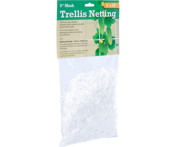 Trellis netting 6" mesh, woven, 5' x 60'