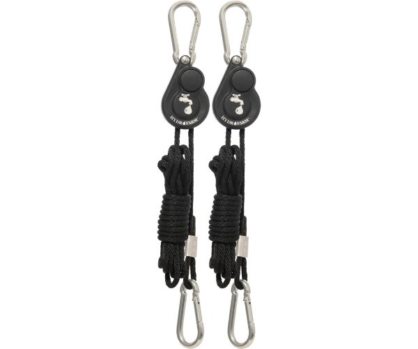 Hydrofarm light riser hanging system w/push button release, 1/8"