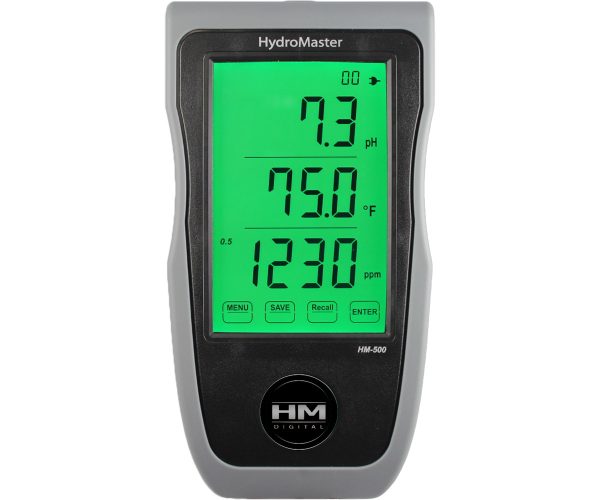 Hm digital hydromaster portable/wall mount/bench continuous ph/ec/tds/temp