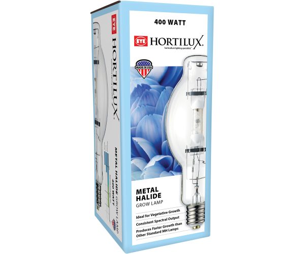Hortilux metal halide (mh) ho lamp, 400w, horizontal