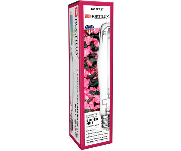 Hortilux super hps (high pressure sodium) enhanced spectrum lamp, 400w
