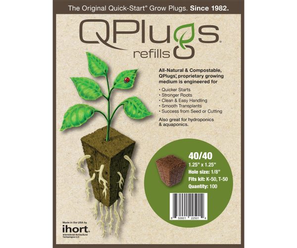 Ihqpc100 1 - ihort q-plug cubes, bag of 100