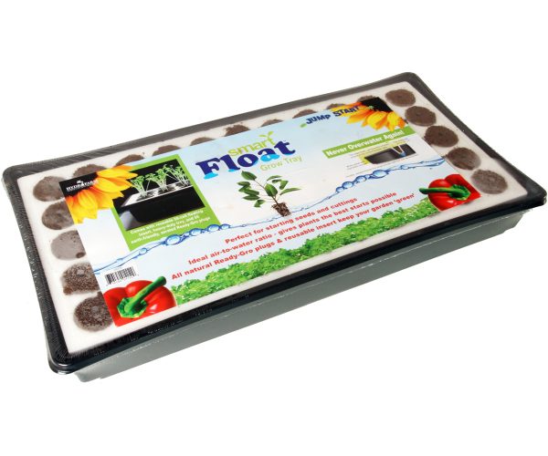 Jump start smart float 55-cell grow tray w/plugs
