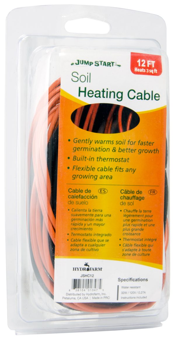 Jump start soil heating cable, 12'