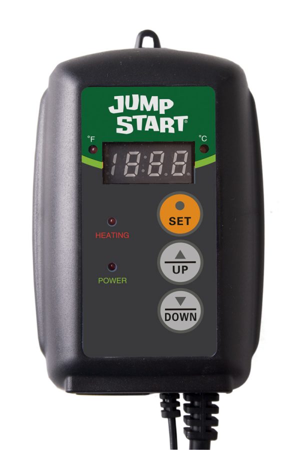 Jump start digital temperature controller for heat mats