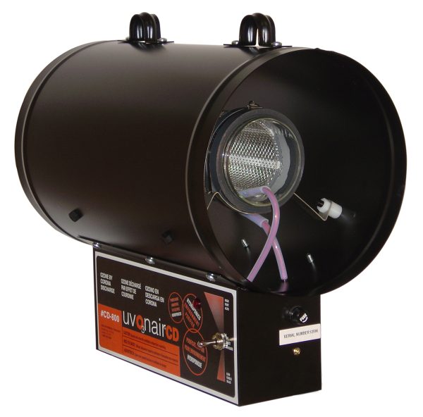 Cd-in-line duct ozonator corona discharge, 8"