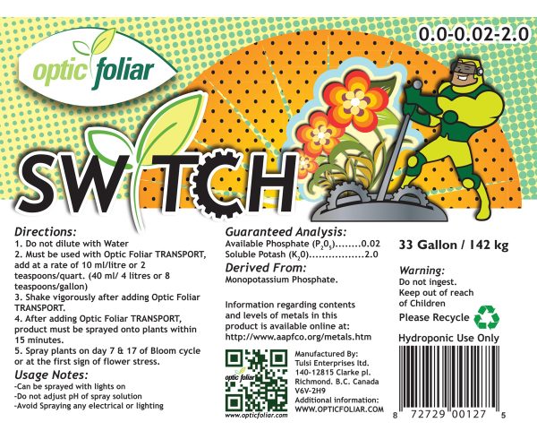 Optic foliar switch, 120 l
