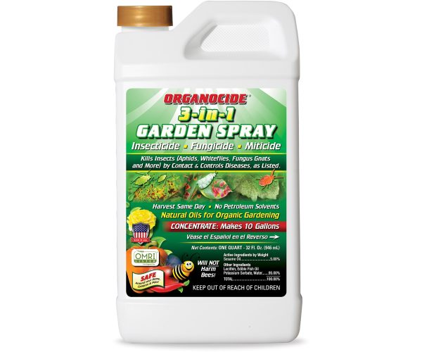 Organocide bee safe 3-in-1 garden spray, 1 qt