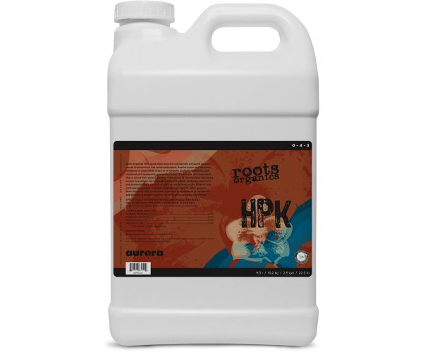 Roots organics hpk 0-4-3, 2. 5 gal