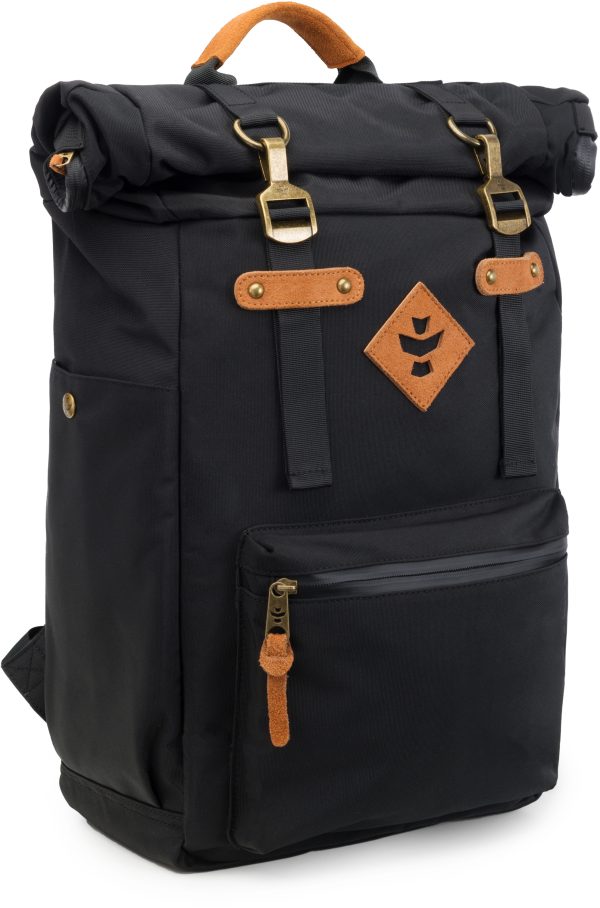 Revelry supply the drifter rolltop backpack, black