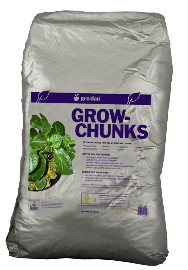 Grodan grow chunks, 2 cu ft, case of 3